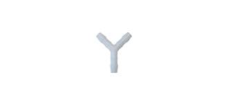 BG Y Connector for Tubing