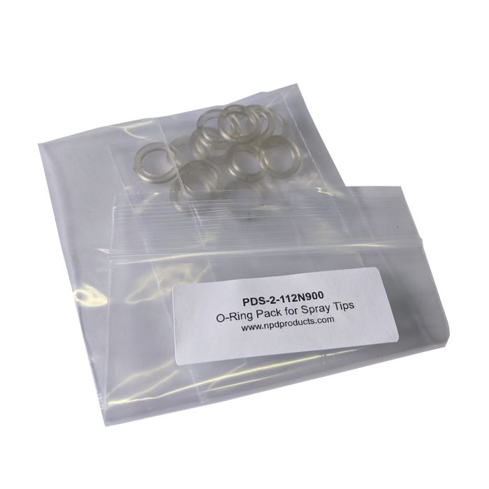 NPD Flat Seal Clear Output spray tips nut (12pkg)