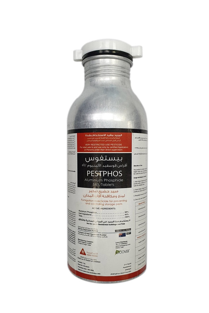 Pestphos 1 KG Bottle - Aluminium Phosphide 56% (0.6 Gram Pellets - 1666)