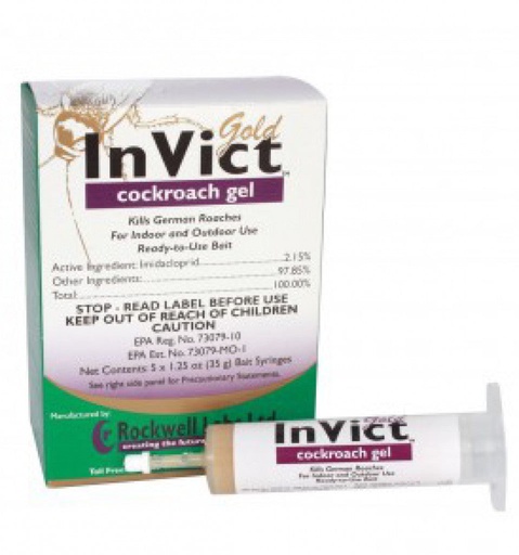 Invict Gold Roach Gel (1PK=5 tubes x 35gms)