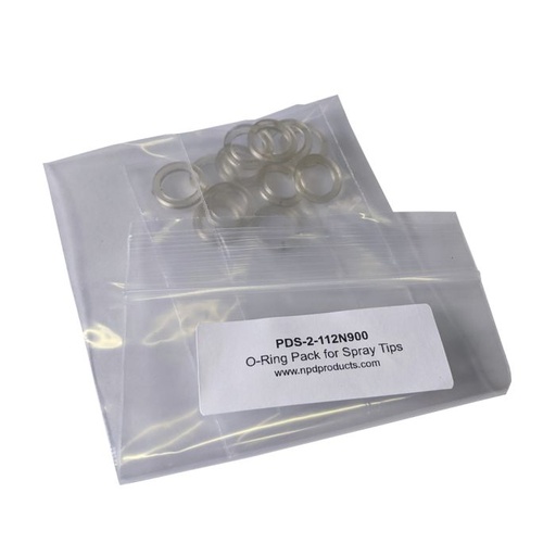 NPD Flat Seal Clear Output spray tips nut (12pkg)
